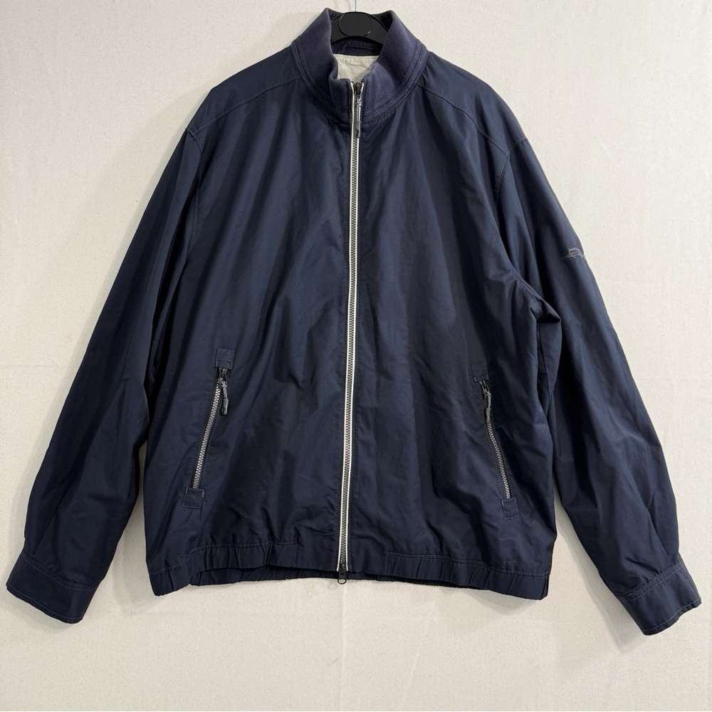 Tommy Bahama Catalina Cruiser full-zip bomber jacket in navy size XXL